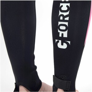2024 Gul Junior Girls G-Force 3mm Flatlock Wetsuit GF1308-B7 - Black / Pink